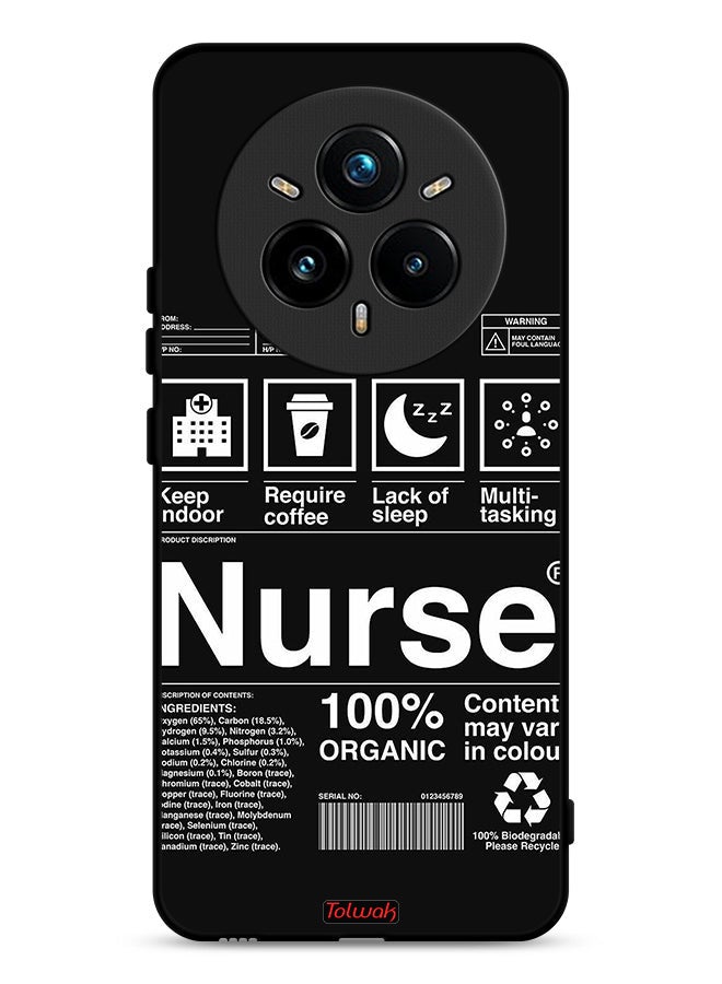 Tolwak Realme 14 Pro 5G Protective Case Cover Nurse Sticker