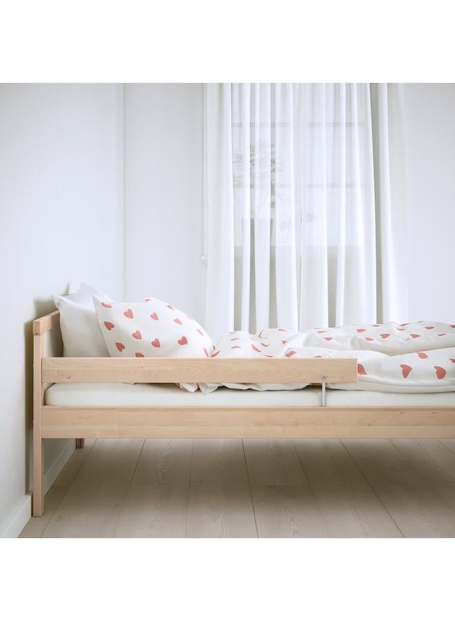 زبون إطار سرير بقاعدة سرير شرائحية، خشب الزان، 70×160 سم - Image 5