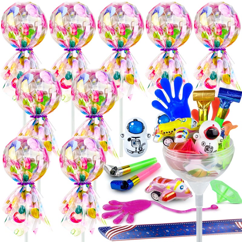 PPXMEEUDC 10 Pack Giant Lollipop Goodie Bags Fun Party Favors Birthday Return Gifts Classroom Prizes Candy Treats for Events - Image 1