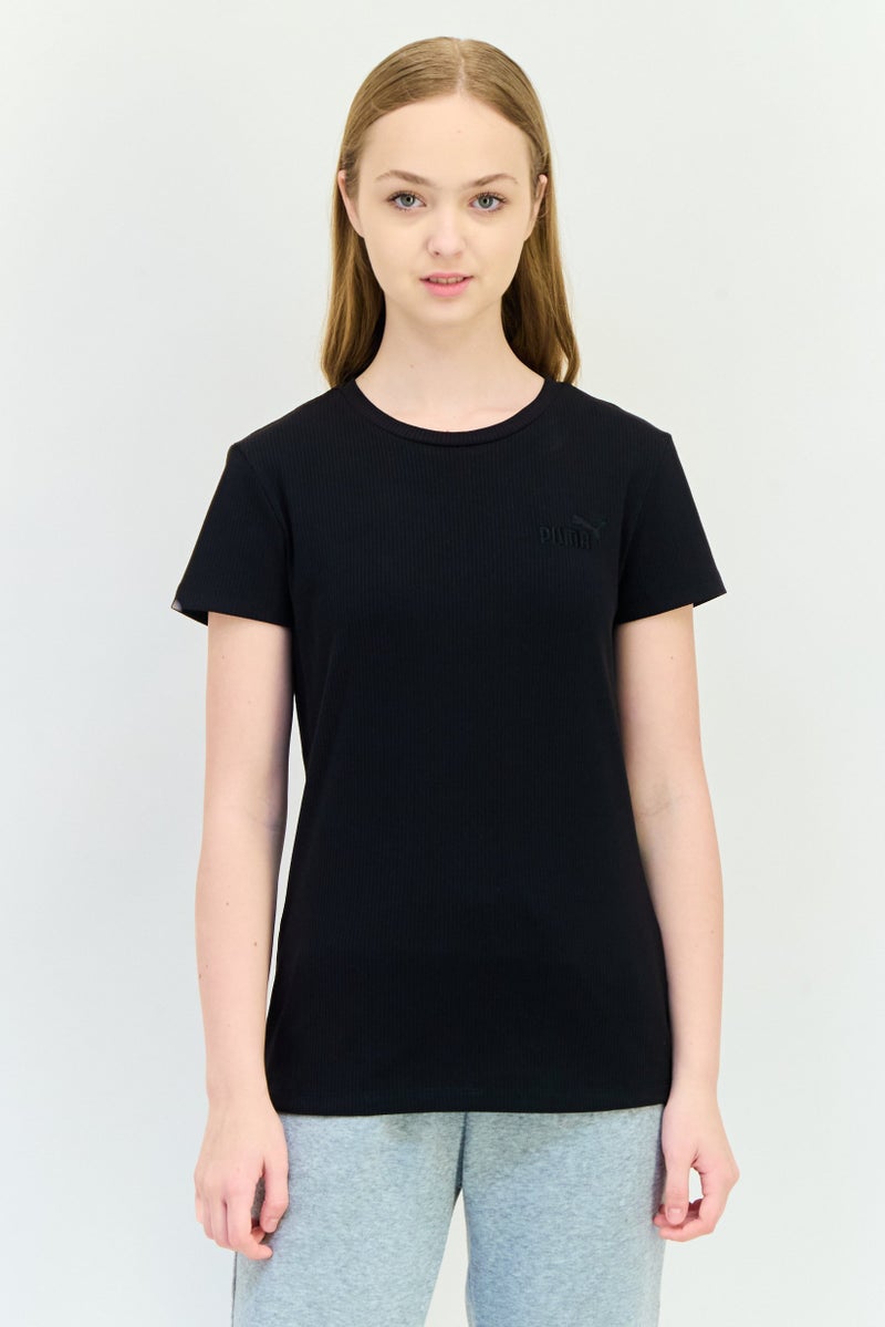 PUMA Women Sportswear Fit Short Sleeves Outdoor T-Shirt, Black - Image 1
