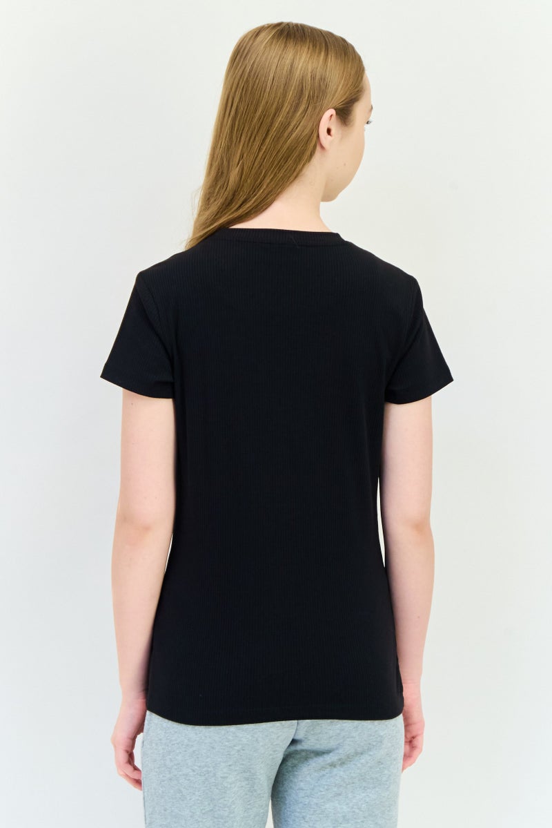 PUMA Women Sportswear Fit Short Sleeves Outdoor T-Shirt, Black - Image 3