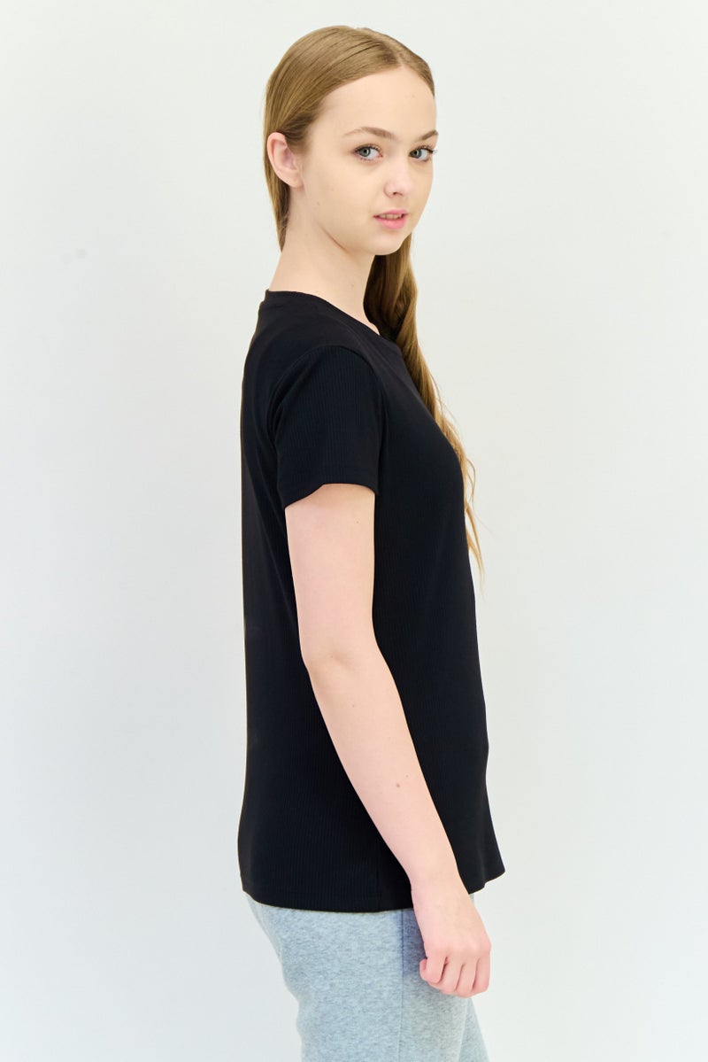 PUMA Women Sportswear Fit Short Sleeves Outdoor T-Shirt, Black - Image 2