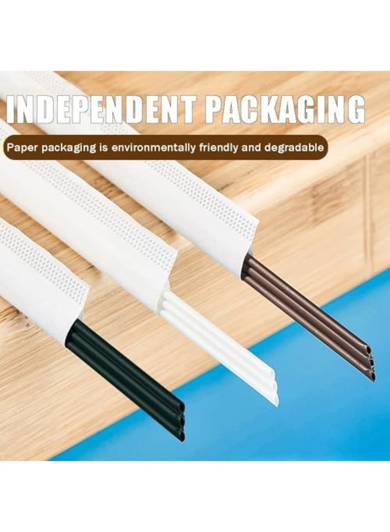 SYOSI Three Hole Coffee Stirrers Sticks Individually Wrapped – 2 in 1 Disposable Plastic Coffee Straws for Coffee, Milk Tea, Party Drinking Supplies, 9 Inches (Brown) - Image 5