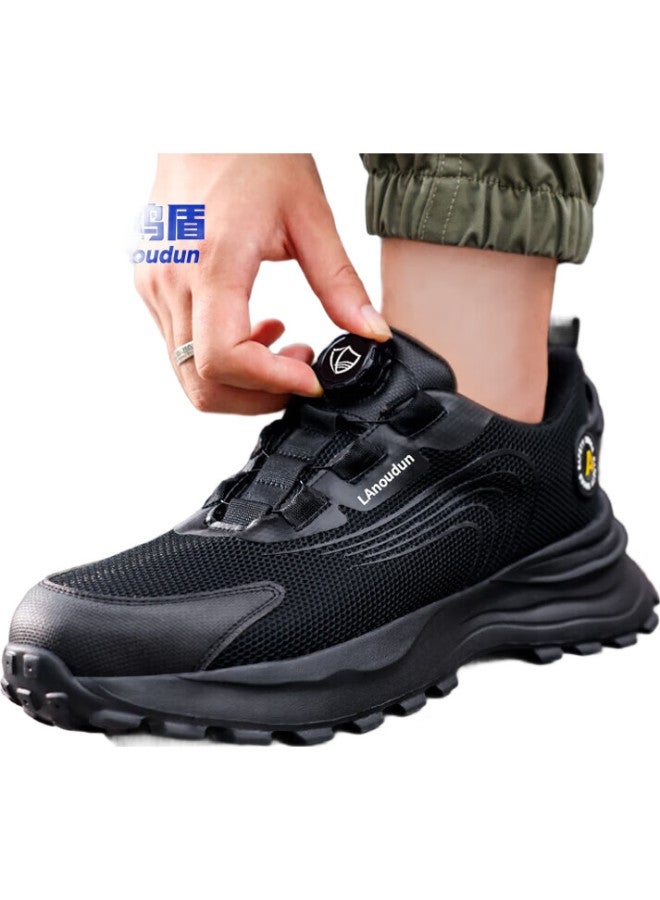 Blue Gull Shield Blue Owl Shield Safety Shoes For Men, Winter Lightweight Steel Toe Cap, Puncture-Resistant, Wear-Resistant, Protective Work Boots D217 Size 44 - Image 1