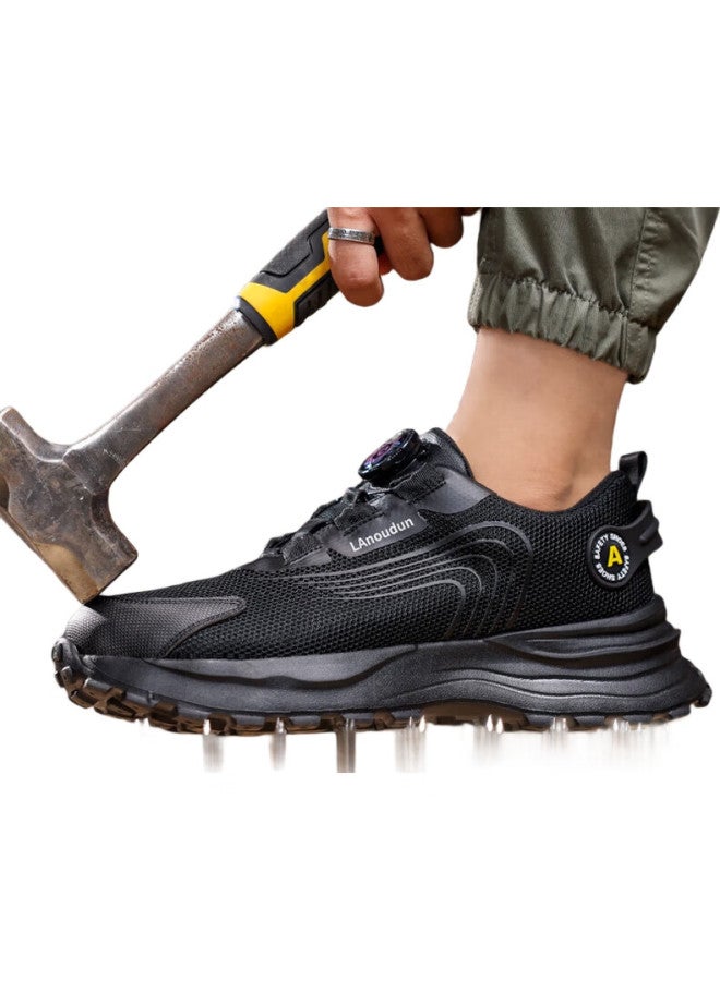 Blue Gull Shield Blue Owl Shield Safety Shoes For Men, Winter Lightweight Steel Toe Cap, Puncture-Resistant, Wear-Resistant, Protective Work Boots D217 Size 44 - Image 3