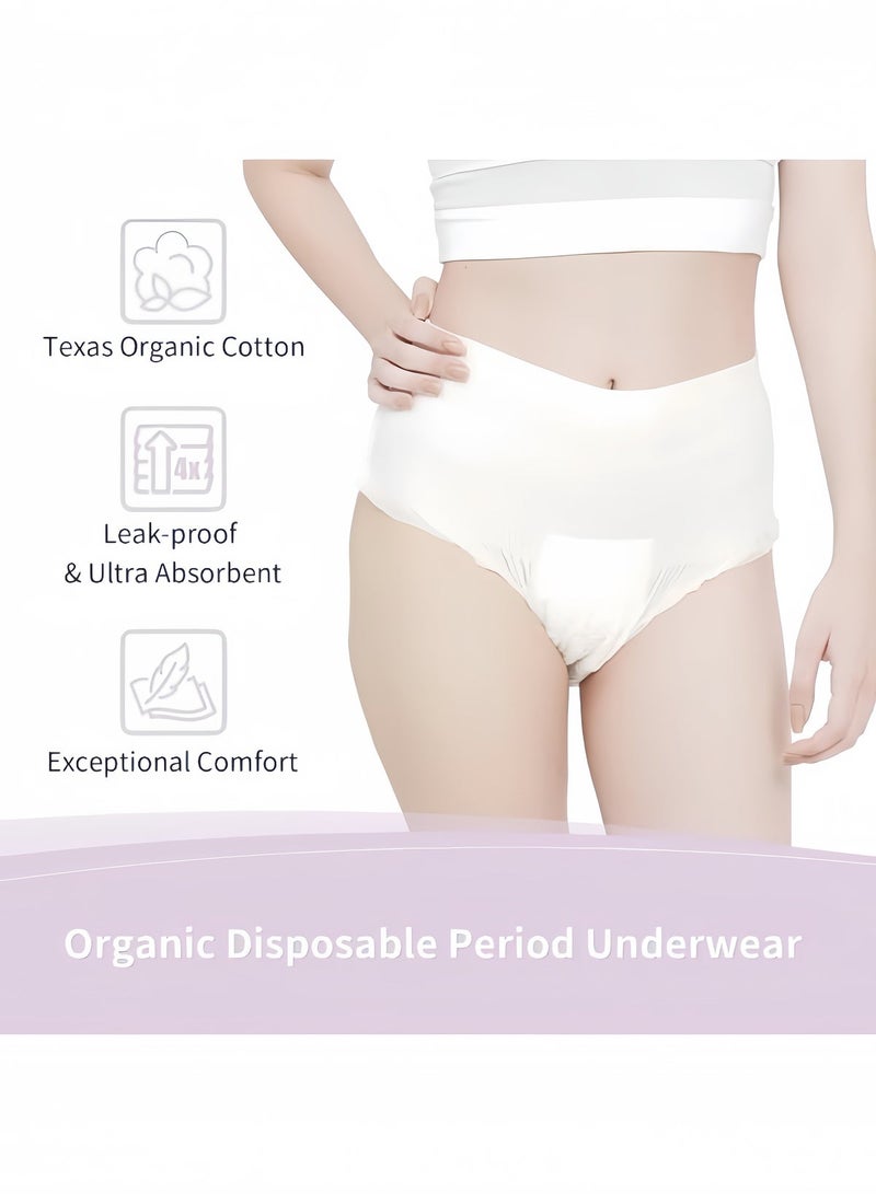XinYanShe 42 Counts Overnight Period Panties, High Absorbency Cotton Covered Overnight Comfort, Discreet and Leakproof for Period, Postpartum, and Incontinence - Image 2
