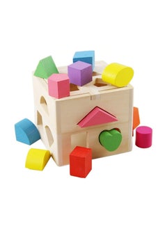 Wooden Geometry Toy, Children's Sorting Cube, Educational Toy, Sorting Toy