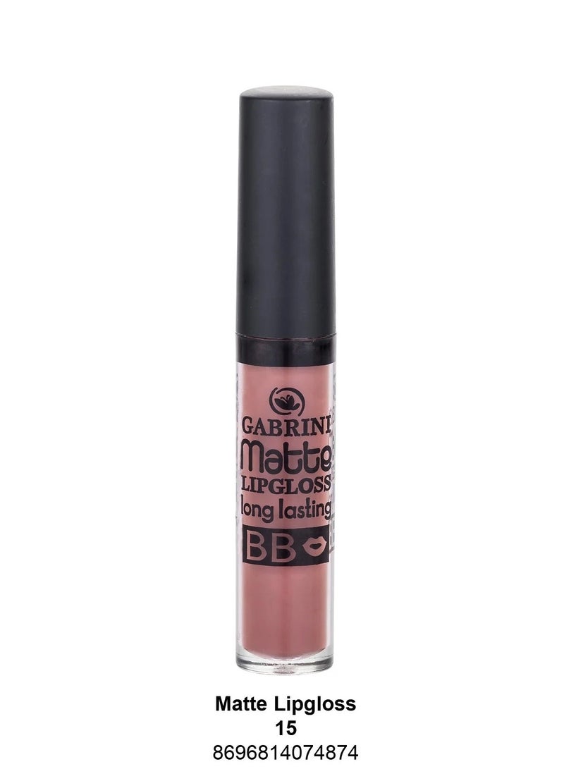 GABRINI Matte Lipgloss Long Lasting BB - 15 - 6ml