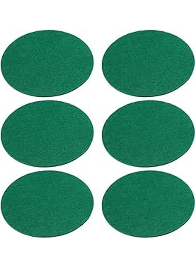 94Mm Green Self Adhesive Air Hockey Paddles Replacement Pads 6 Pack - Image 1