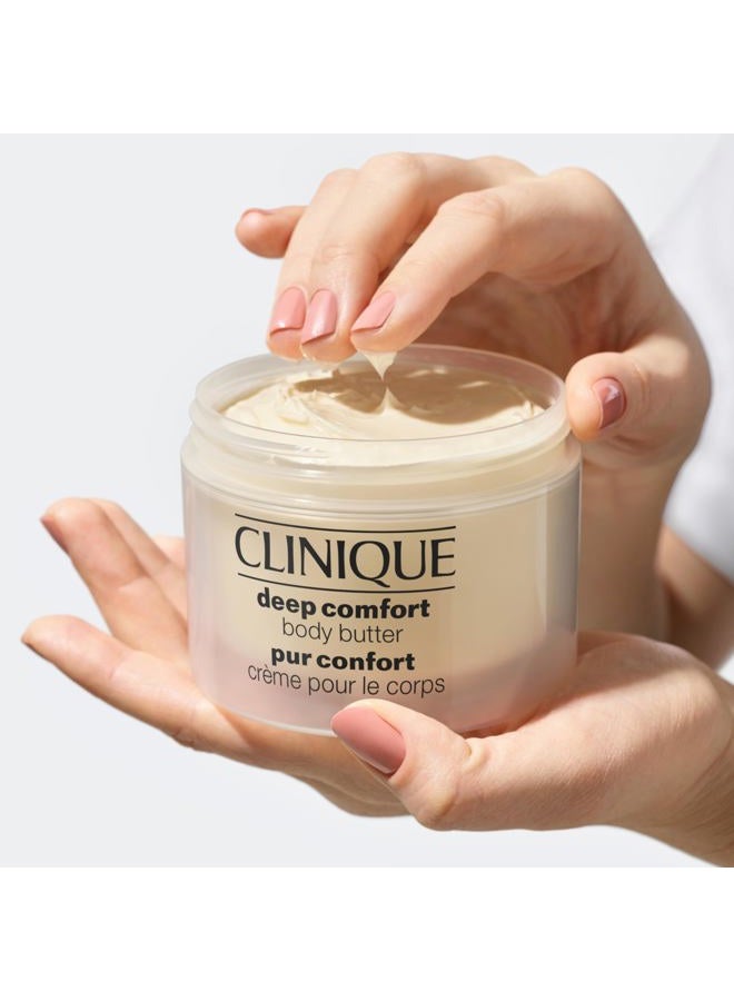 CLINIQUE Deep Comfort Body Butter With Hyaluronic Acid, Shea Butter + Glycerin | Safe for Eczema-Prone Skin, 6.7 Fl Oz - Image 4