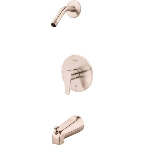 Pfister Pfirst R89070K Brushe Nickel Modern 1-Handle Tub & Shower, Trim Only Less Showerhead, 1 Pack - Image 4