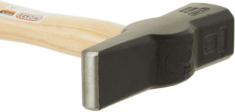 Picard Blacksmith Hammer 1000g - Swedish Pattern, Cross Peen Hammer, Forged Alloyed Steel Head, Chamfered Edges, Black Powder Coated, Dual Curved Ash Handle, 0000811-1000 - Image 4