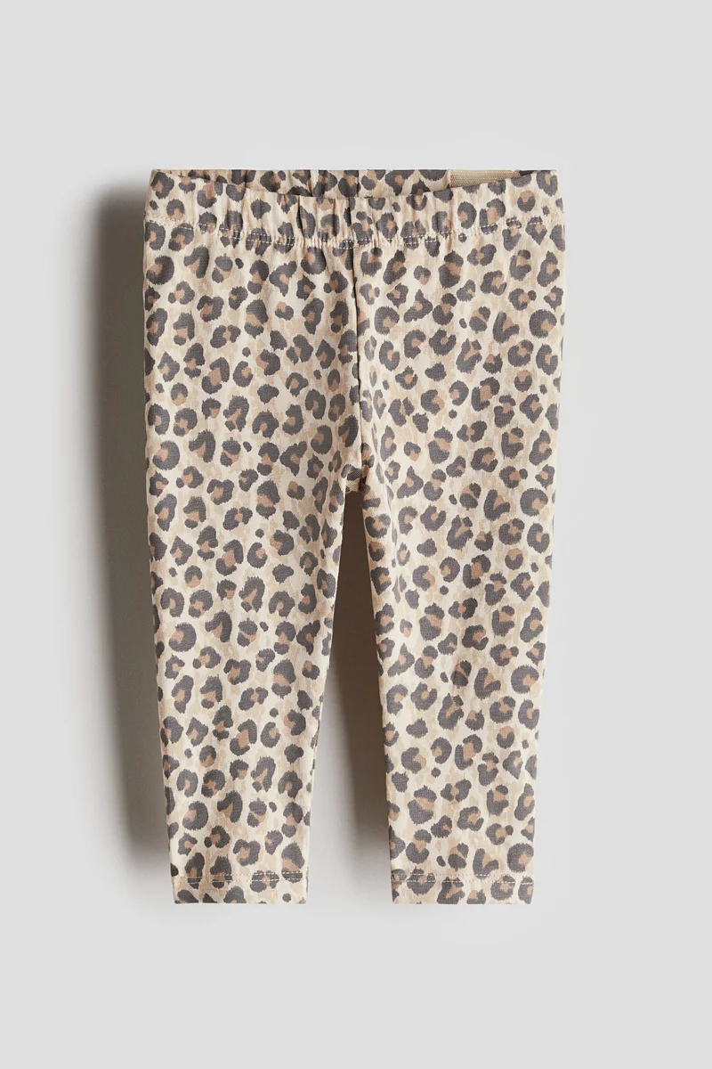 H&M Printed cotton leggings