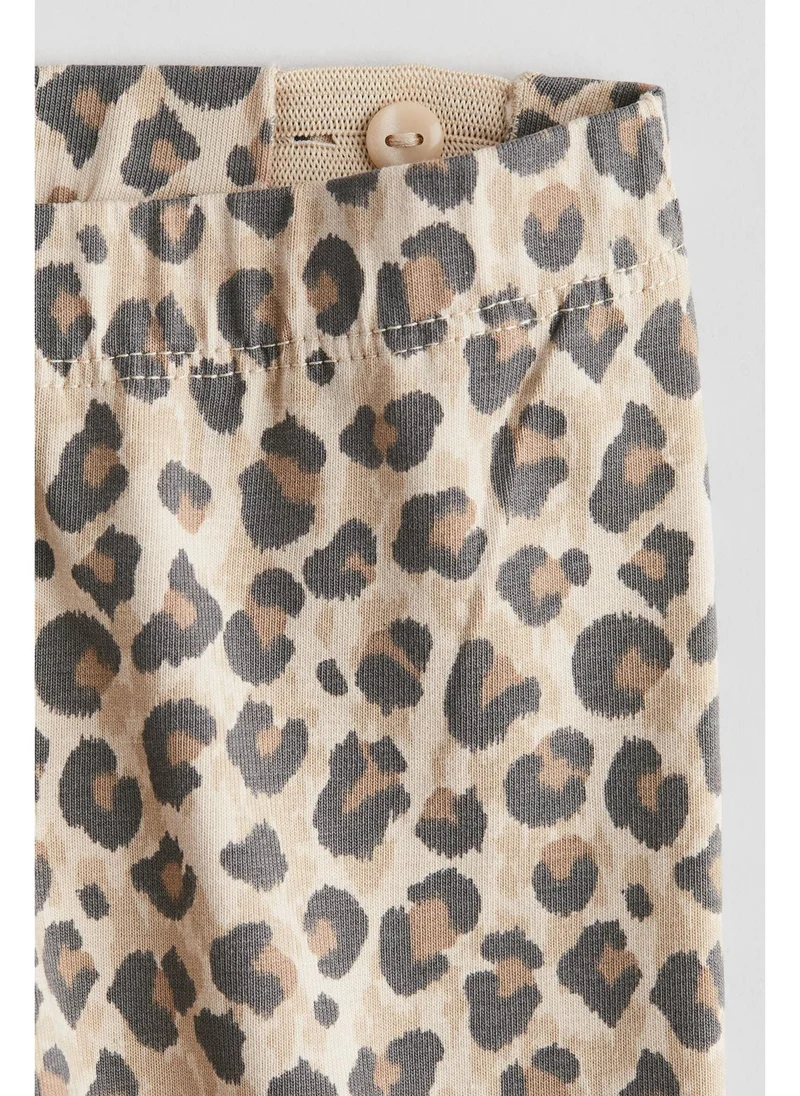 H&M Printed cotton leggings
