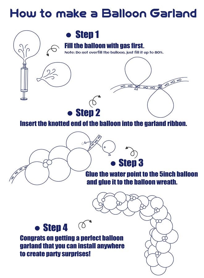 BALONAR Spring Wildflowers Balloon Arch Kit with 145Pcs Dusty Blue Pink Purple Balloons for Boho Baby Bridal Shower Wedding Birthday Party(colorful) - Image 3
