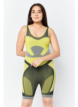 Adidas Women Sportswear Fit Sleeveless Cycling Leotard, Multicolor  - Image 1