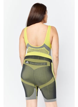 Adidas Women Sportswear Fit Sleeveless Cycling Leotard, Multicolor  - Image 4