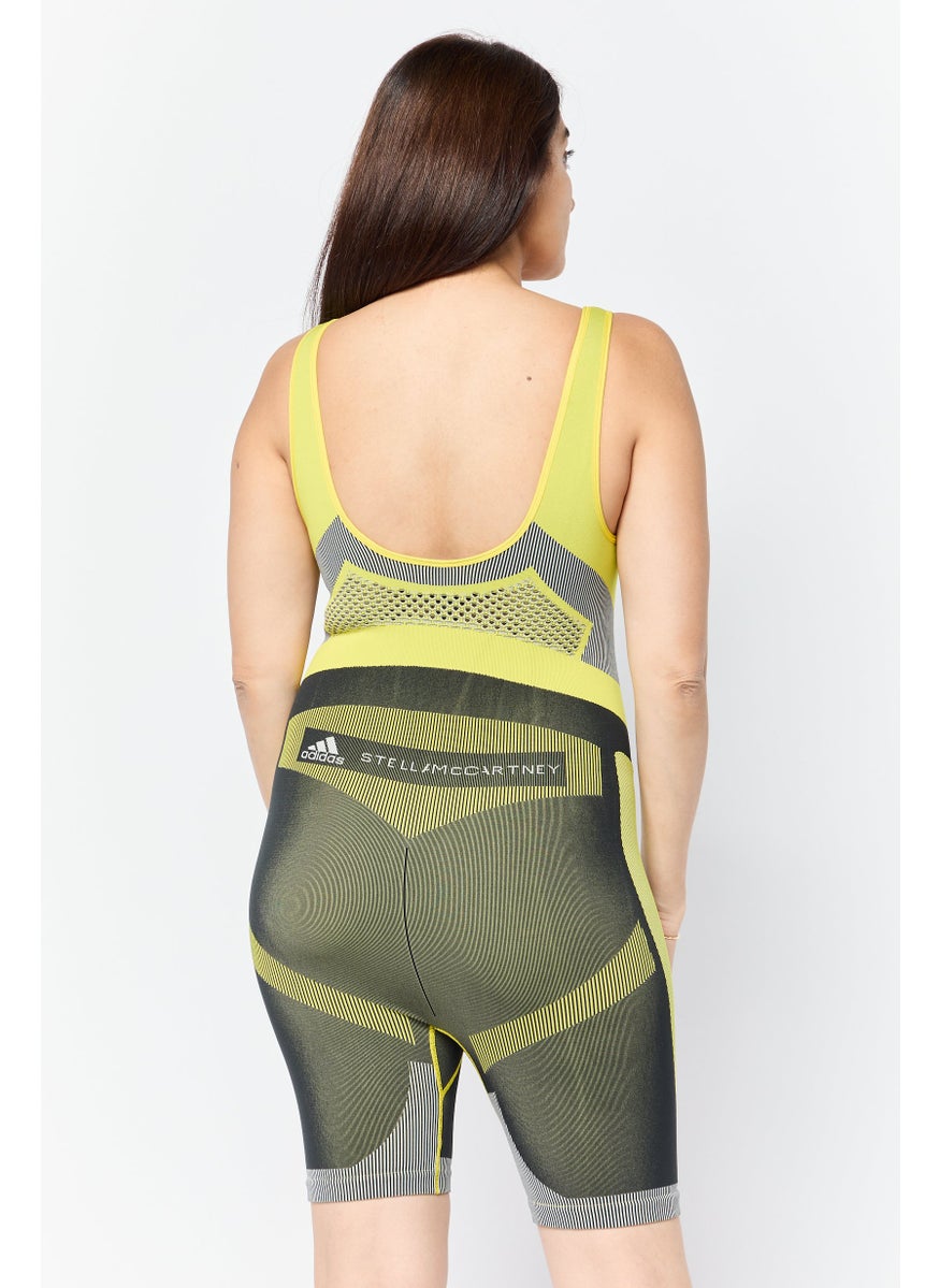Adidas Women Sportswear Fit Sleeveless Cycling Leotard, Multicolor  - Image 4