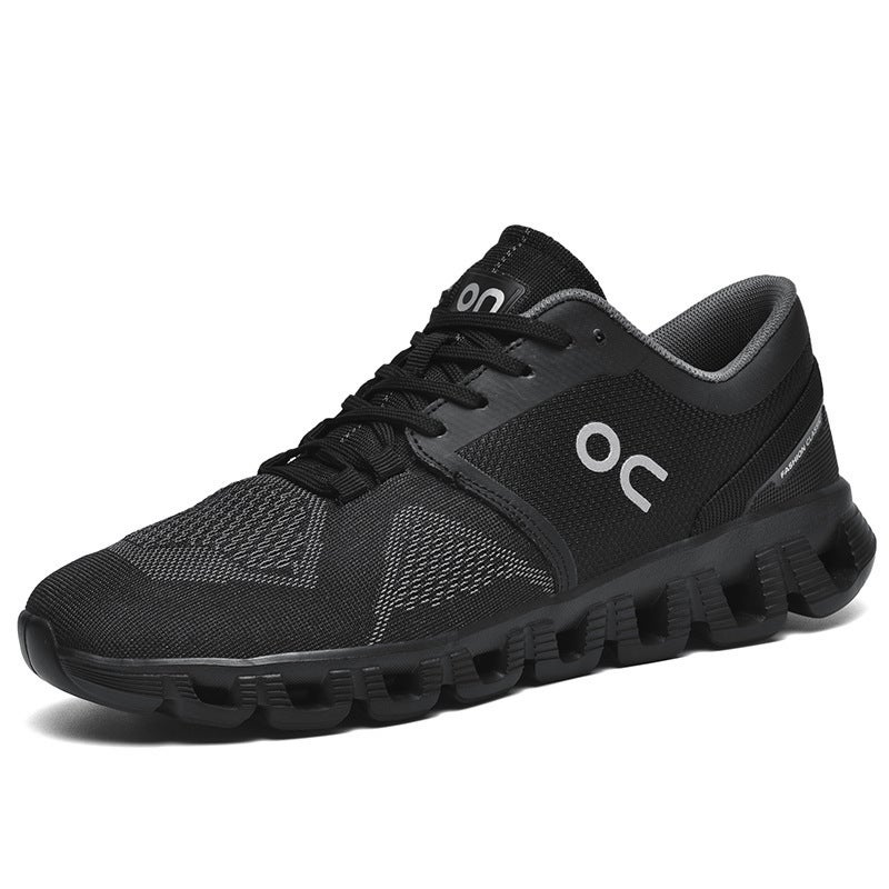 Mens shoes breathable cushioning running shoes mens fashion sports fashion shoes mesh casual shoes white shoes sportShoes White - Image 2