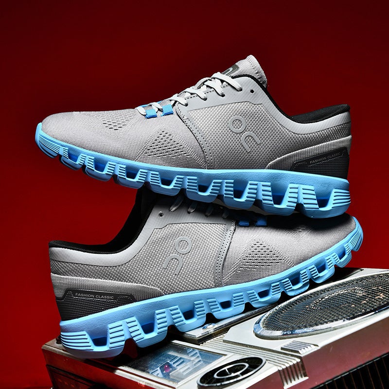 Mens shoes breathable cushioning running shoes mens fashion sports fashion shoes mesh casual shoes white shoes sportShoes White - Image 5