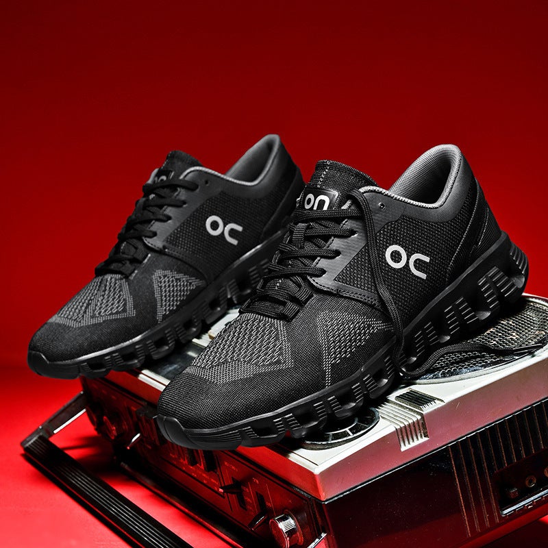 Mens shoes breathable cushioning running shoes mens fashion sports fashion shoes mesh casual shoes white shoes sportShoes White - Image 3