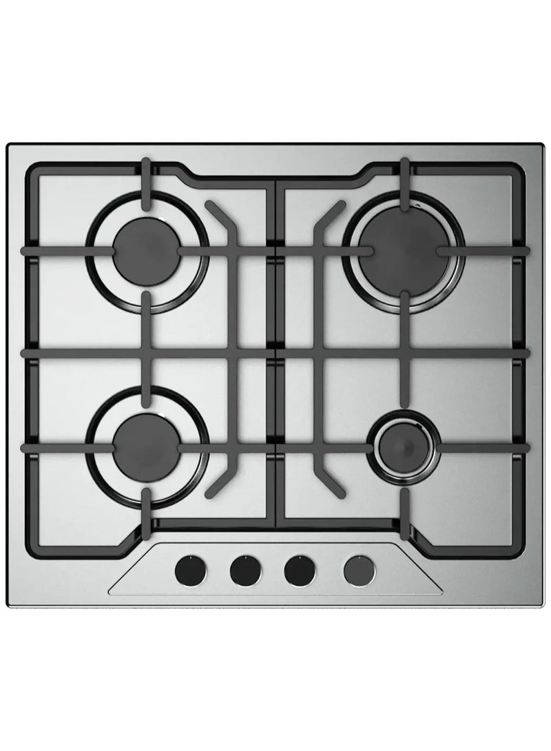 Fresh Stainless Steel Built-In Hob - Modena, 60 cm, Black Key - Image 1