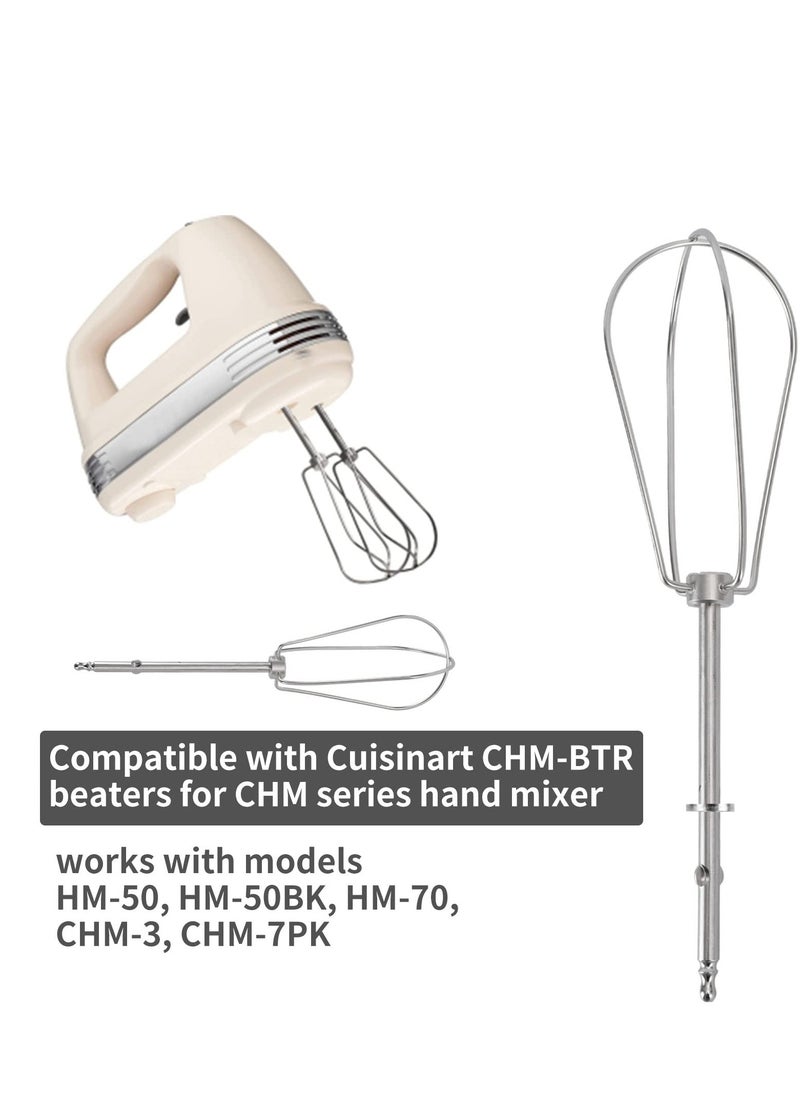 SYOSI - Hand Mixer Beaters Replacement for CHM Series Hand Mixer, Compatible with Cuisinart CHM-BTR Beaters-HM-50, HM-50BK, HM-70, CHM-3, CHM-7PK, Perfect Fit for Cuisinart Hand Mixer Attachments(2 Pack) - Image 1