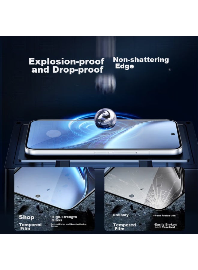 Koolife Tempered Glass Screen Protector For Vivo X200 Pro, Full Coverage Ultra-thin Hd Anti-drop Fingerprint-resistant Protective Film For Vivo X200 Pro Curved Screen - Image 2