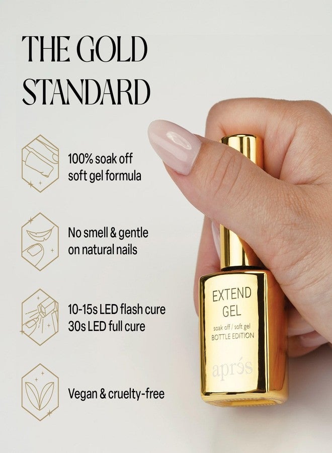 APRÉS Gel-X® Professional Nail Extension Bundle - Gold Bottle Extend Gel, pH Bonder, Non-Acidic Primer, 15 ml Set - Image 2