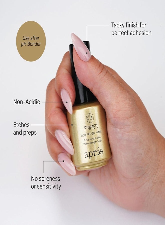 APRÉS Gel-X® Professional Nail Extension Bundle - Gold Bottle Extend Gel, pH Bonder, Non-Acidic Primer, 15 ml Set - Image 4