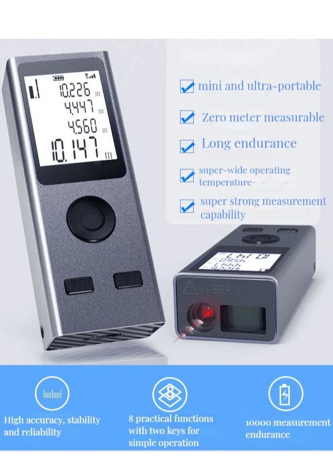 Generic - Smart Laser Rangefinder Intelligent 30M Digital Laser Rangefinder Mini Usb Charging Rechargeable Handheld Distance Meter - Image 1