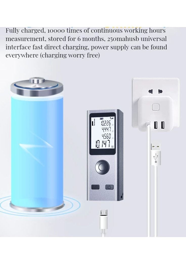 Generic - Smart Laser Rangefinder Intelligent 30M Digital Laser Rangefinder Mini Usb Charging Rechargeable Handheld Distance Meter - Image 1