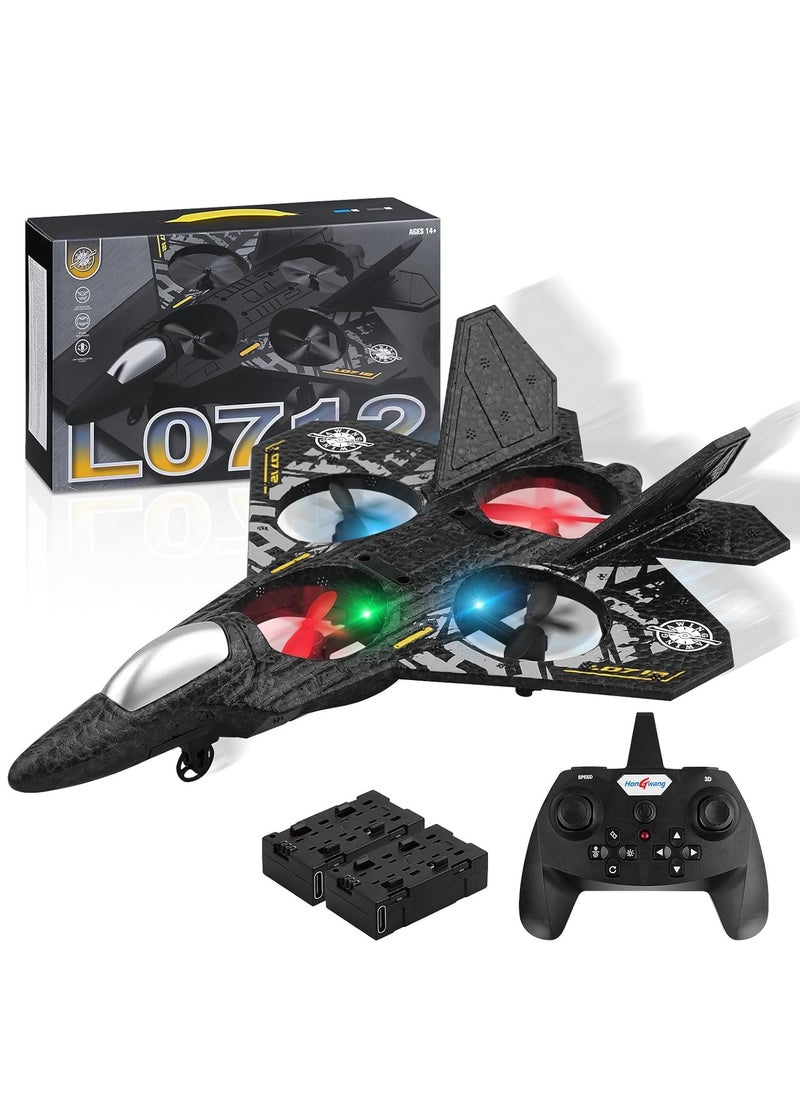 OMNEX - OMNEX RC Remote Control Airplane 2.4G Remote Control Fighter Drone Hobby Plane Glider Airplane EPP Foam Toys RC Drone Kids Gift - Image 1
