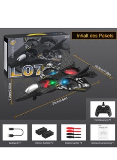 OMNEX OMNEX RC Remote Control Airplane 2.4G Remote Control Fighter Drone Hobby Plane Glider Airplane EPP Foam Toys RC Drone Kids Gift  - Image 2