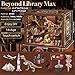 CCCDF DIY Book Nook Kit Miniature Dollhouse Booknook Kit 3D Wooden Puzzle Bookend Bookshelf Insert Decor with LED Light for Teens and Adults Beyond Library Max - Image 4