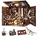 CCCDF DIY Book Nook Kit Miniature Dollhouse Booknook Kit 3D Wooden Puzzle Bookend Bookshelf Insert Decor with LED Light for Teens and Adults Beyond Library Max - Image 2