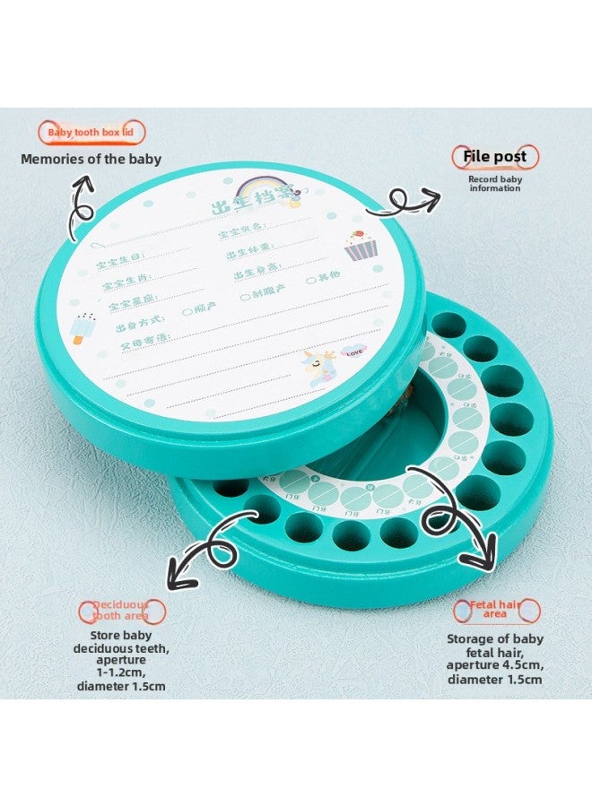 Baby Teeth Commemorative Box DIY Children's Teeth Changing Storage Box Baby's Fetal Hair Collection Box For Teeth-Color:Hoh Xil Red Strap Monkey  - Image 4