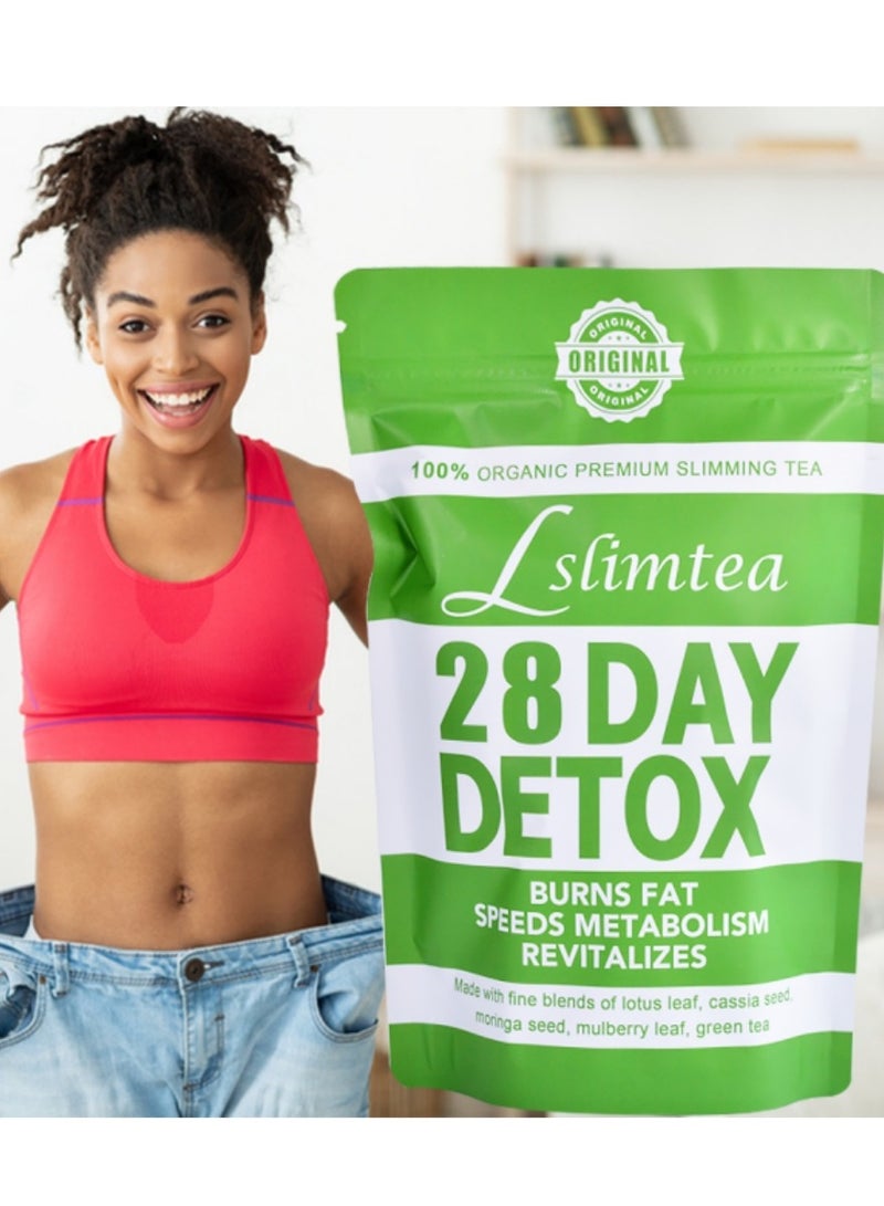 وينز تاون 28 يوم التخلص من السموم من الشاي فقدان الوزن ، والاستقلاب الدعوي ، وقمع الشهية ، وإزالة السموم والنحافة لأسفل ، ويعزز هضم الدهون والامتصاص ، ويدعم صحة المعدة ، ويقلل من تراكم الدهون في البطن - Image 2