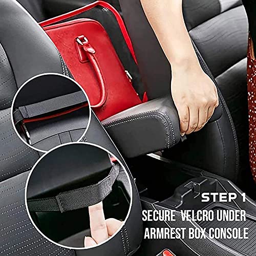 KolorFish Car Net Pocket Handbag Holder, Car Mesh Organizer, Car Backseat Organizer, Barrier of Backseat Pet Kids (Red without Pocket) - Image 2