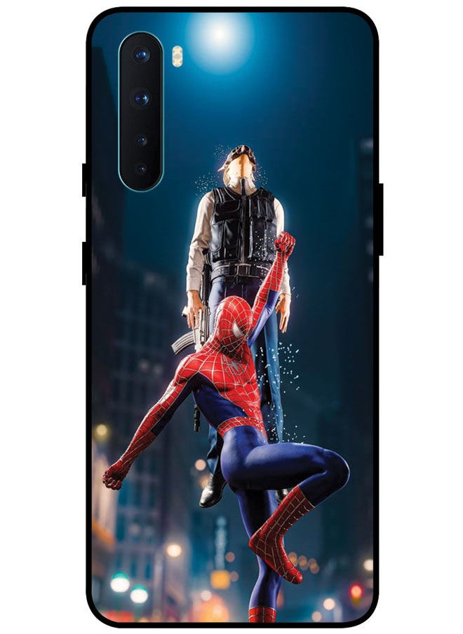EYE CATCH - Protective Case Cover For OnePlus Nord Smart Series Printed Protective Case Cover for OnePlus Nord Spiderman Fight - Image 1