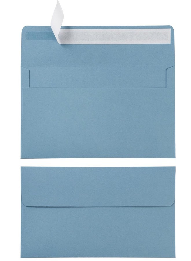 Wishop 50 Pack #10 Business Envelopes Self Seal 4x9 Standard Envelopes for Business, Invoices, Letter Mailing, 4 1/8 x 9 1/2 Inches (Dusty-Blue, 4.13 x 9.49) - Image 1
