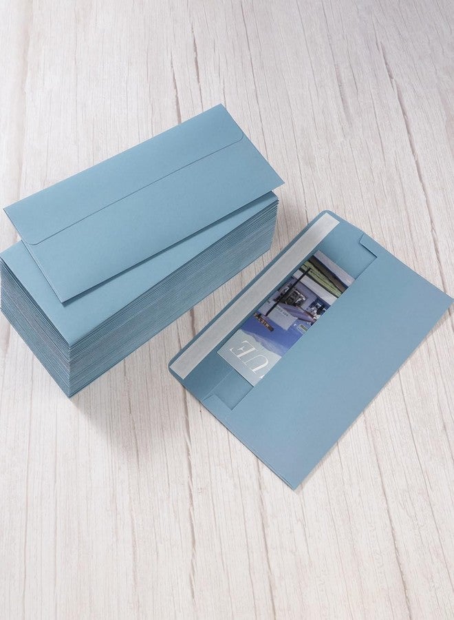Wishop 50 Pack #10 Business Envelopes Self Seal 4x9 Standard Envelopes for Business, Invoices, Letter Mailing, 4 1/8 x 9 1/2 Inches (Dusty-Blue, 4.13 x 9.49) - Image 5
