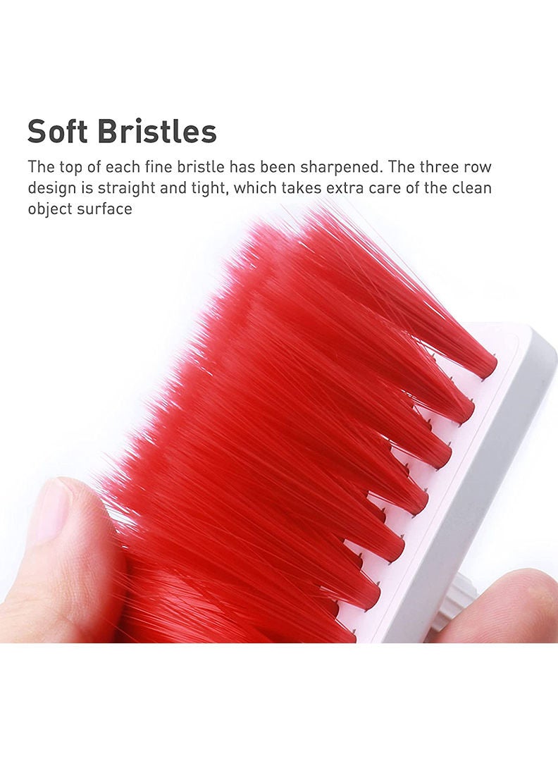 Theodor Cleaning Soft Brush Keyboard Cleaner 5-in-1 Multi-Function Computer Cleaning Tools Kit Keycap Puller Remover Multi Brush for PC Laptop Camera Lens (Red) - Image 3