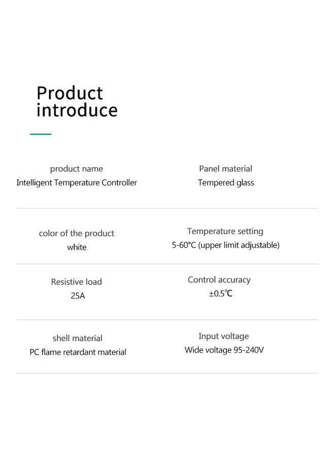 NIBEMINENT - Tuya WIFI Intelligent Temperature Controller Black - Image 1