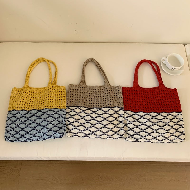حقيبة كتف محبوكة نسائية - Image 4
