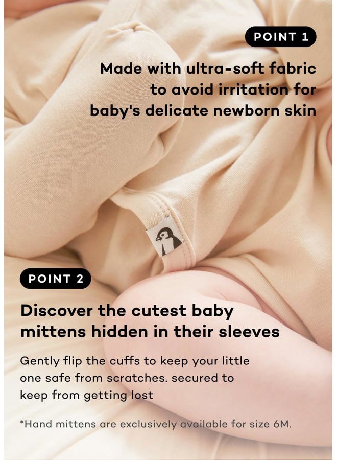 Konny Newborn Light Bodysuit & Leggings Set & Knotted Hat - Side Snap, Layette Set, Premium and Safe for New Moms: Baby Clothing for Stylish Comfort - Blue Grey Dot 6M - Image 3