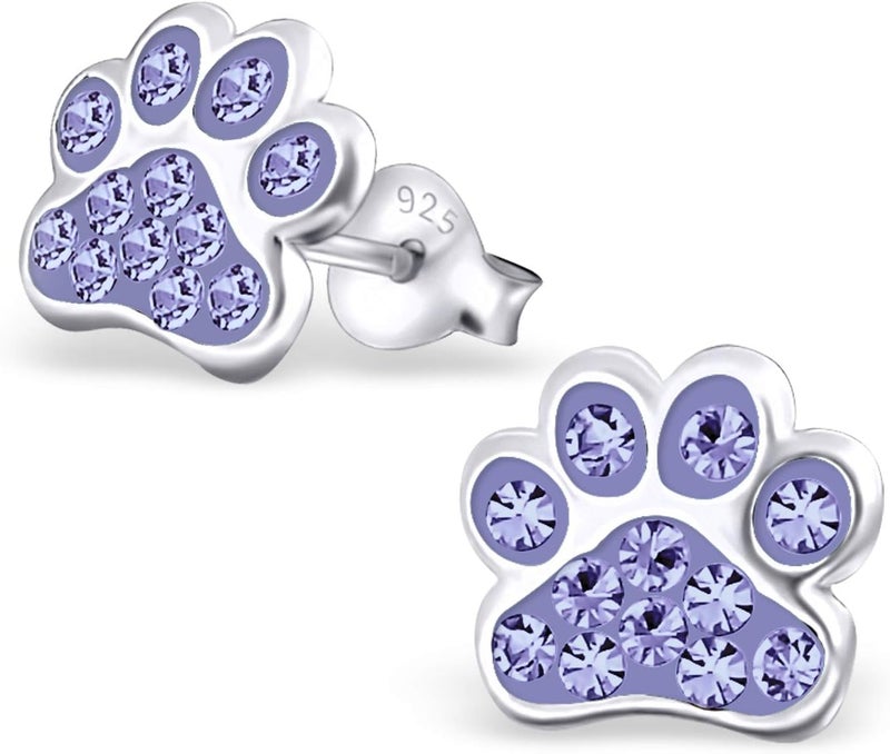 ICYROSE 925 Sterling Silver Paw Print Stud Earrings (Choose Your Style) (Nickel Free) - Image 1
