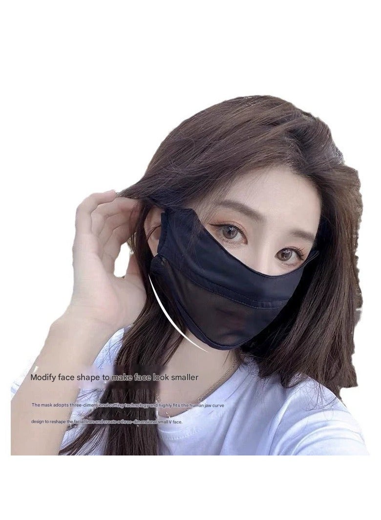 Goolsky Women UV Protection Mesh Face Mask Breathable Summer Thin 3D Dustproof Full Face Cover Eye Shield  - Image 4