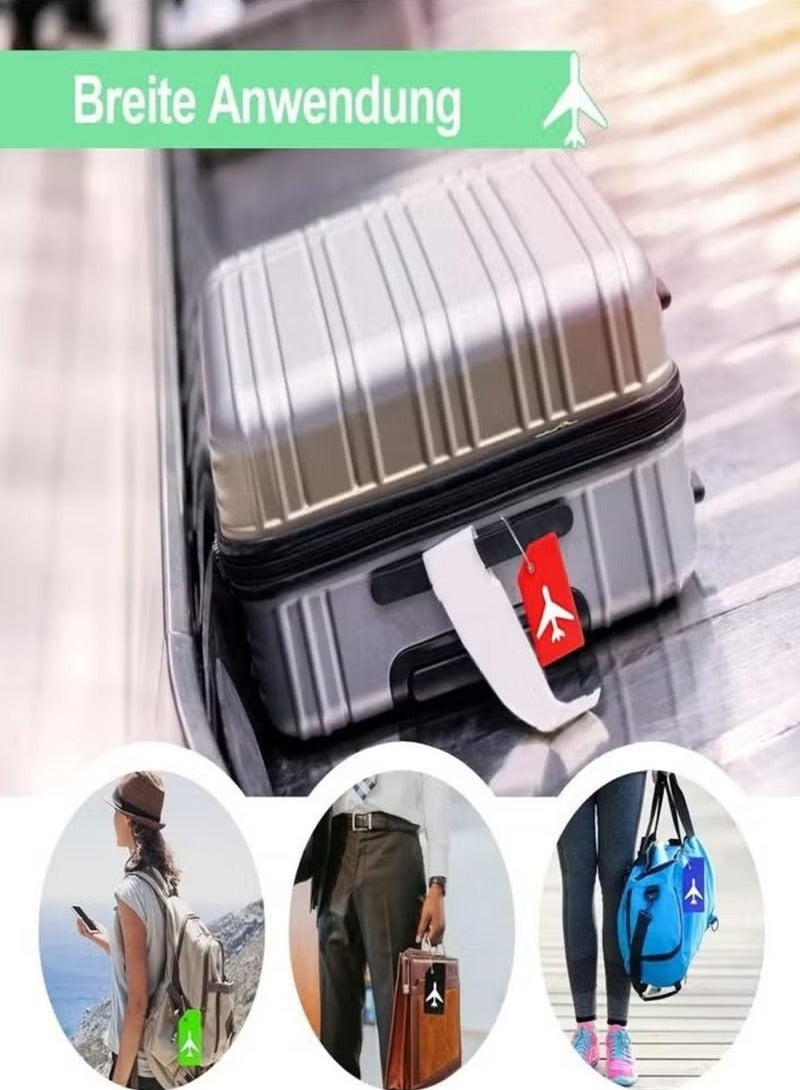 بطاقة تعريف الأمتعة مع بطاقة هوية الاسم، وبطاقات هوية شخصية، وبطاقات سفر مرنة من مادة البولي فينيل كلوريد، وبطاقات أمتعة سفر آمنة للسفر، وبطاقات هوية الأمتعة، وبطاقات حقائب السفر  - Image 5