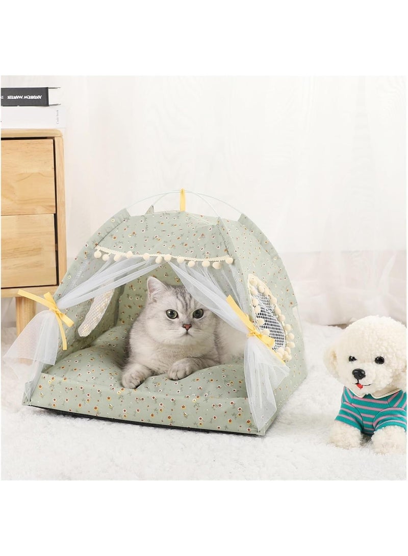 GGOOT Cat tent Pet Tent Bed Cats House Supplies Products Accessories Furniture Beds Kitten Tents(G,Large) - Image 1